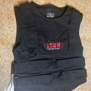 Icon copper rivet vest